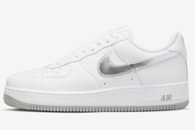 Nike Air Force 1 Low 'Silver Swoosh' White/Metallic Silver-Metallic Gold - Shop Now!