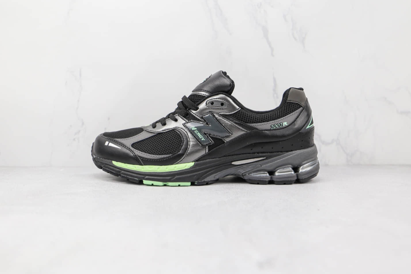 New Balance 2002R Black Powder Green Sneakers | M2002RLD